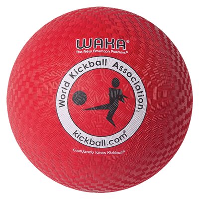 Ballon officiel de kickball rouge Mikasa® «Waka»