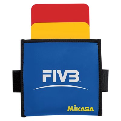 Trousse de cartes d'arbitre de volleyball en cuir Mikasa®