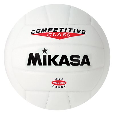 White Mikasa® «All Court» Indoor and Outdoor Synthetic Leather Volleyball