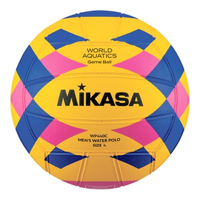 Ballon de water-polo officiel de la FINA 2023 en caoutchouc Mikasa® «Fina Game Ball», #4